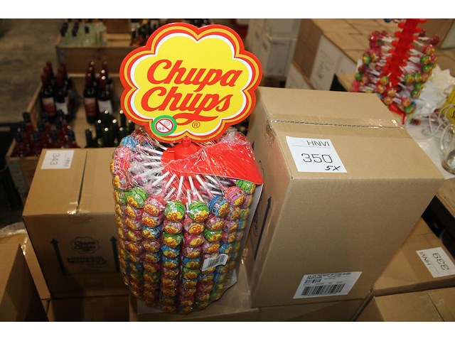 5 lolly's torens chupa chups. 5x 200 stuks. - afbeelding 1 van  2