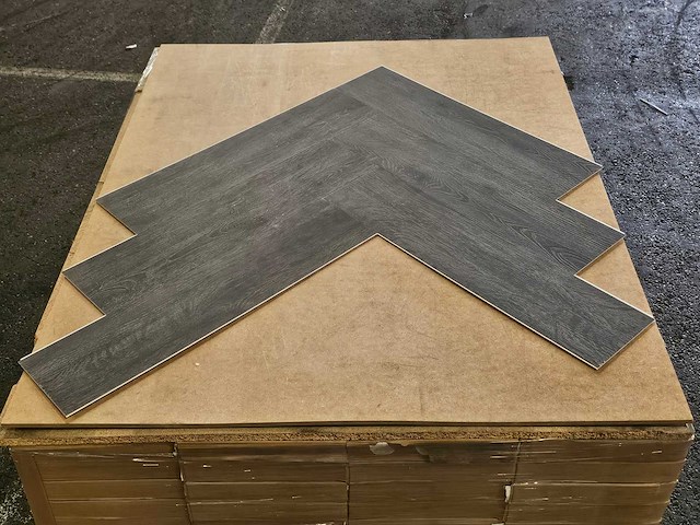 5 m2 pvc spc click visgraat - 610 x 150 x 5 mm - afbeelding 2 van  2