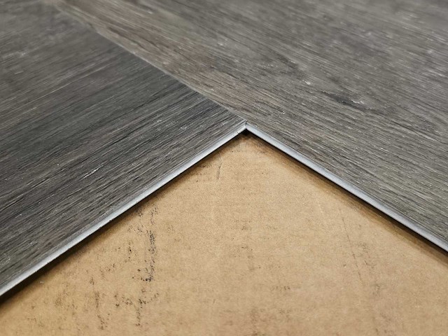 5 m2 pvc spc click visgraat - 750 x 150 x 4 mm - afbeelding 2 van  3