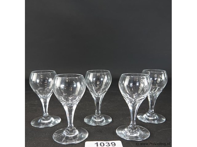 5 model gondole kristallen glazen - afbeelding 1 van  5