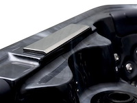 5 persoons outdoor spa 208x208 cm incl. 2 ligbedden - cloudy black bad / antraciete zijkant - afbeelding 5 van  23