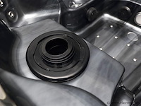 5 persoons outdoor spa 208x208 cm incl. 2 ligbedden - cloudy black bad / antraciete zijkant - afbeelding 15 van  23