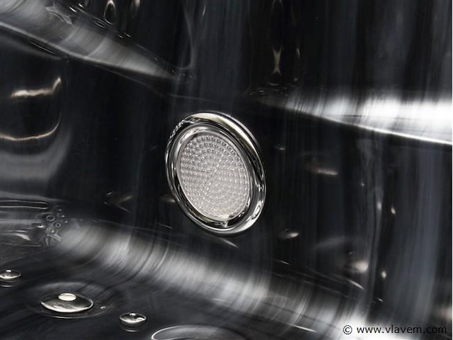 5 persoons outdoor spa 208x208 cm incl. 2 ligbedden - cloudy black bad / antraciete zijkant - afbeelding 20 van  23