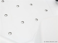 5 persoons outdoor spa 208x208 cm incl. 2 ligbedden - wit bad / mahonie kleur zijkant - afbeelding 2 van  21