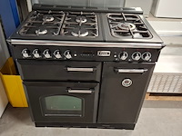 5 pits gas/elektrisch fornuis, falcon, zwart - afbeelding 8 van  15