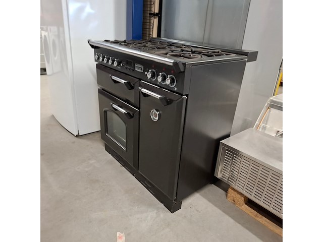 5 pits gas/elektrisch fornuis, falcon, zwart - afbeelding 9 van  15