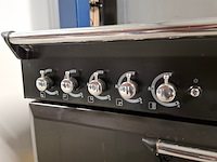 5 pits gas/elektrisch fornuis, falcon, zwart - afbeelding 11 van  15
