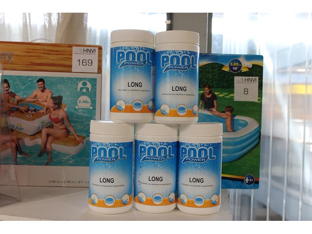 5 potten chloortabletten poolpower. - afbeelding 1 van  2