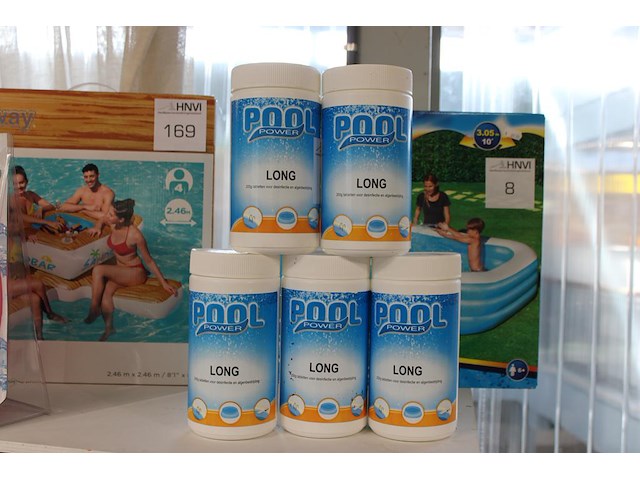 5 potten chloortabletten poolpower. - afbeelding 1 van  2
