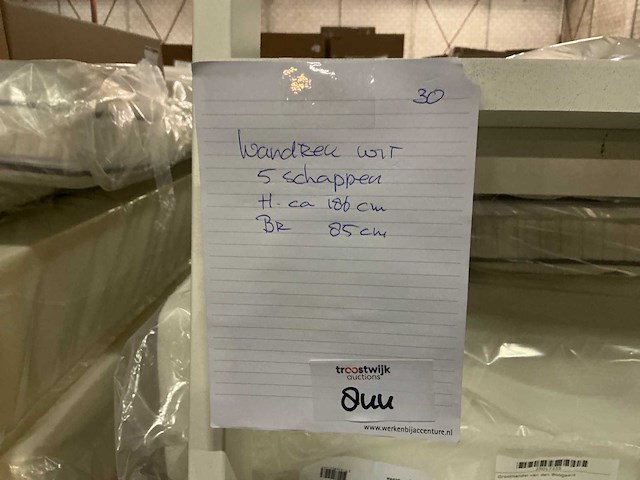 5 schaps wandkast - afbeelding 4 van  4