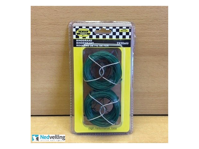 5 sets benson binddraad groen 2x 40 meter wvp € 2,89 - afbeelding 3 van  3
