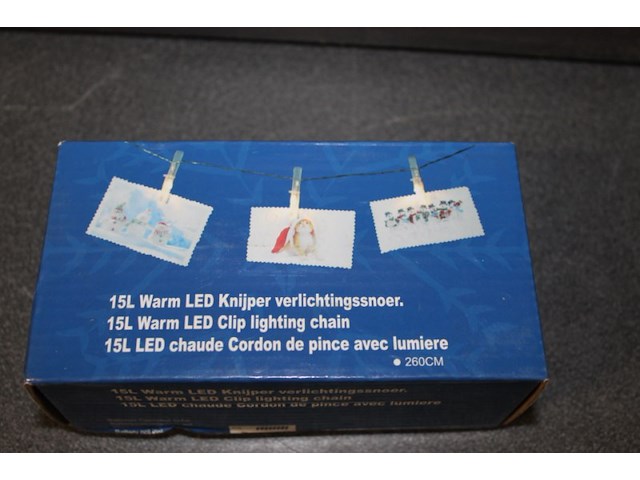 5 stuks warm led knijper verlichtingssnoer in kr 6 - afbeelding 3 van  5