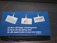 5 stuks warm led knijper verlichtingssnoer in kr 6 - afbeelding 3 van  5