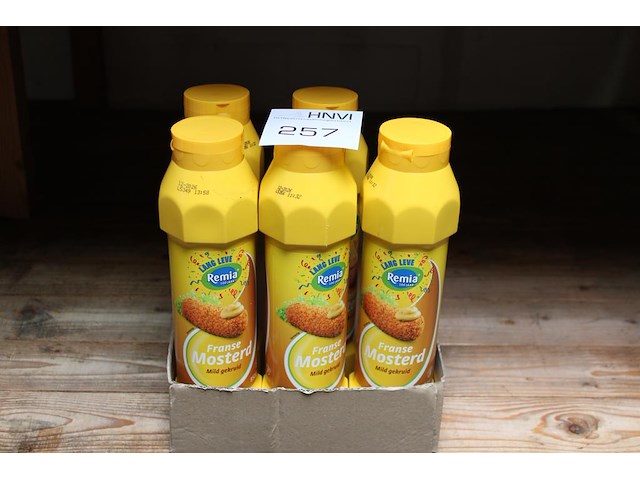 5 tubes mosterd remia. tht 12-26. - afbeelding 1 van  2