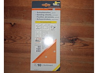 5 verpakkingen meister schuurpapier div korrel à 10 vel (doos r) - afbeelding 2 van  3