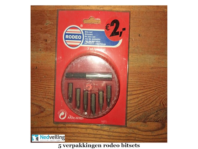 5 verpakkings rodeo bitsets (doos-q) - afbeelding 2 van  3