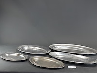 5 verzilverde schalen - afbeelding 3 van  5