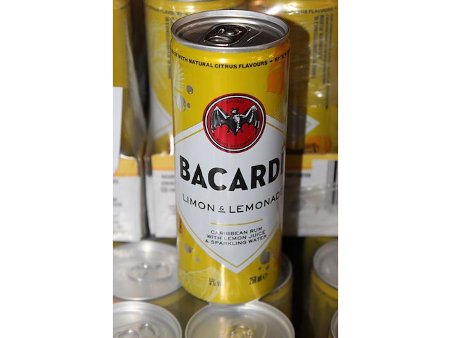 5 x 12 blikken bacardi cola limon & lemonade 0,25cl. tht 8-2026. bod inclusief statiegeldwaarde van 7,20 euro. - afbeelding 2 van  2