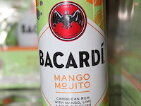 5 x 12 blikken bacardi cola mango mjito 0,25cl. tht 6-2026. bod inclusief statiegeldwaarde van 7,20 euro. - afbeelding 2 van  2