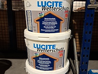 5 x 12 liter buitenlatex, lucite, wit - afbeelding 2 van  8