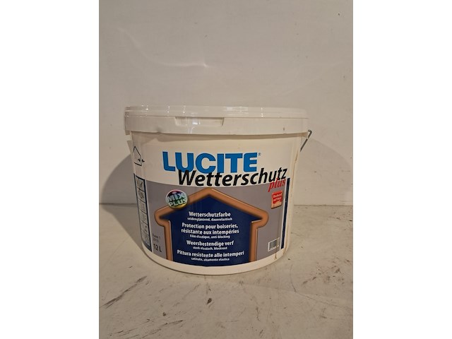 5 x 12 liter buitenlatex, lucite, wit - afbeelding 3 van  8