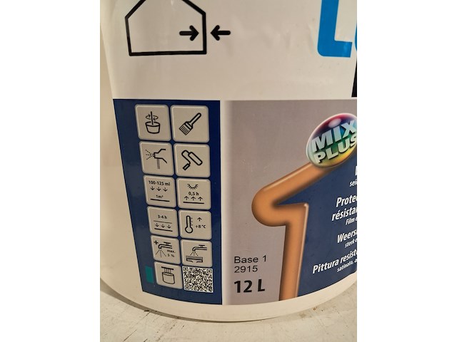 5 x 12 liter buitenlatex, lucite, wit - afbeelding 5 van  8