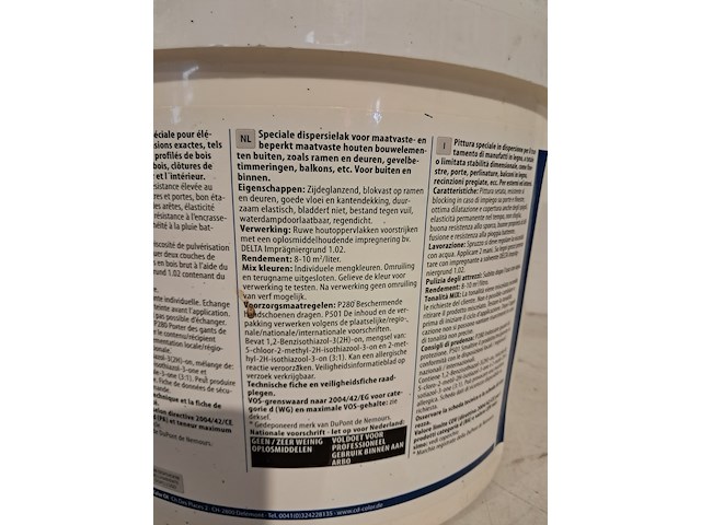 5 x 12 liter buitenlatex, lucite, wit - afbeelding 7 van  8