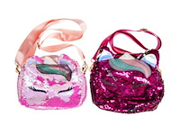 5 x eenhoorn tasje met pailletten - afbeelding 3 van  3