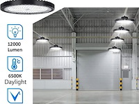 5 x led highbay ufo pro 100w – instelbaar 60% / 80% / 100% – 6500k – web-100 - afbeelding 1 van  5