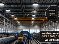 5 x led highbay ufo pro 150w – instelbaar 60% / 80% / 100% – 6500k – web-150 - afbeelding 2 van  5