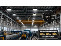 5 x led highbay ufo pro 150w – instelbaar 60% / 80% / 100% – 6500k – web-150 - afbeelding 2 van  6