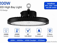 5 x led highbay ufo pro 200w – instelbaar 60% / 80% / 100% – 6500k – web-200 - afbeelding 3 van  6