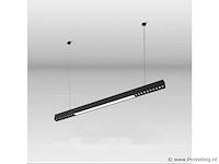 5 x led lineaire hanglamp – 35w – 120cm – ip20 – zwart – inclusief montageset - afbeelding 2 van  5