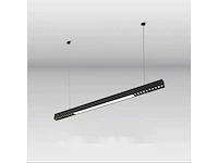5 x led lineaire hanglamp – 35w – 120cm – ip20 – zwart – inclusief montageset - afbeelding 2 van  5