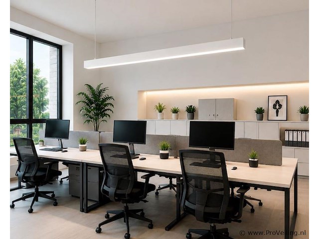 5 x led lineaire hanglamp 40w – 3cct instelbaar - wit – innova3-40 3cct - afbeelding 1 van  5