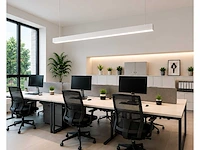 5 x led lineaire hanglamp 40w – 3cct instelbaar - wit – innova3-40 3cct
