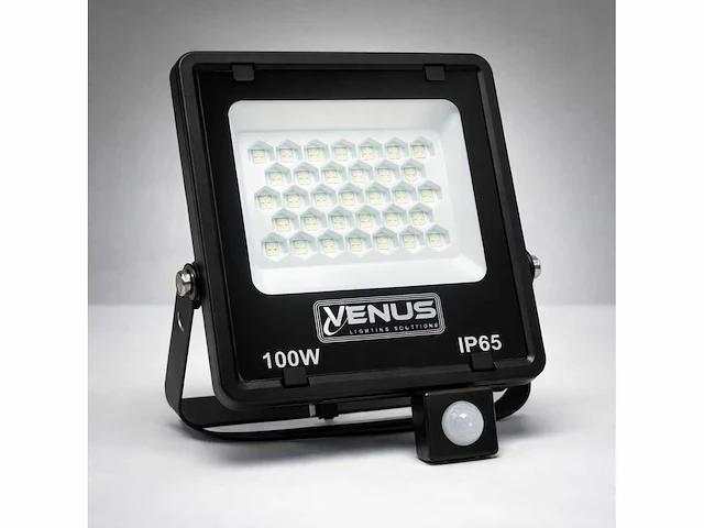 5 x led schijnwerper 100w met bewegingssensor – 6500k koud wit – ip65 – flag-100 - afbeelding 5 van  5