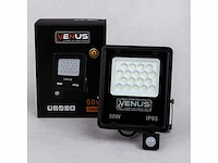 5 x led schijnwerper 50w met bewegingssensor – 4000k neutraal wit – ip65 – flag-50 - afbeelding 5 van  5
