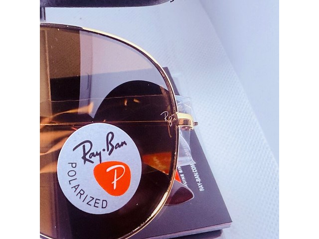 5 x rayban polarized zonnebrillen - aviator, hexagonal, justin - afbeelding 3 van  9