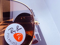 5 x rayban polarized zonnebrillen - aviator, hexagonal, justin - afbeelding 3 van  9