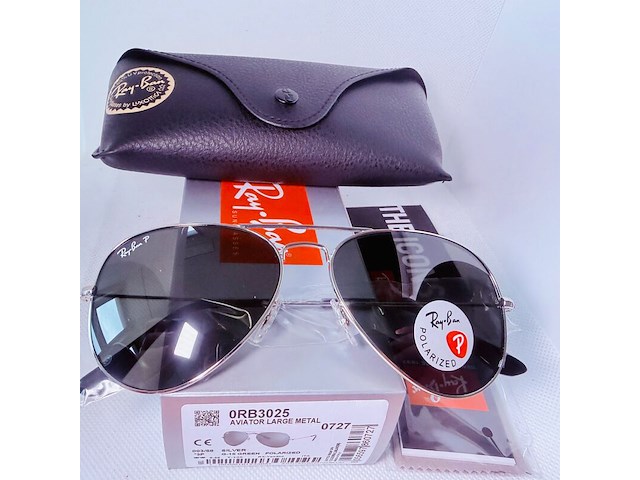 5 x rayban polarized zonnebrillen - aviator, outdoorsman, justin - afbeelding 2 van  7