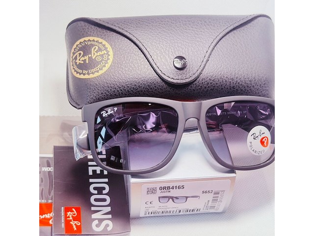 5 x rayban polarized zonnebrillen - aviator, outdoorsman, justin - afbeelding 6 van  7