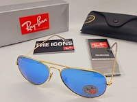 5 x rayban zonnebrillen - aviator, colonel, chris, erika color mix