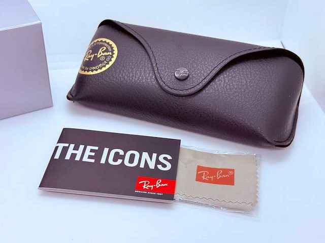 5 x rayban zonnebrillen - aviator, colonel, chris, erika metal - afbeelding 9 van  9