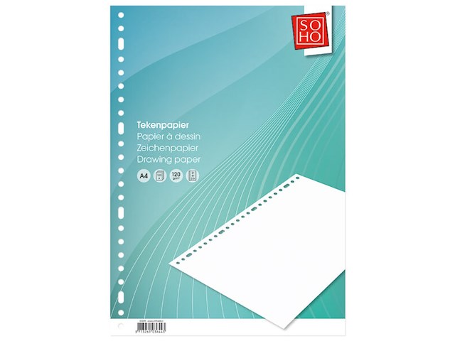 5 x ringband tekenpapier - afbeelding 1 van  3