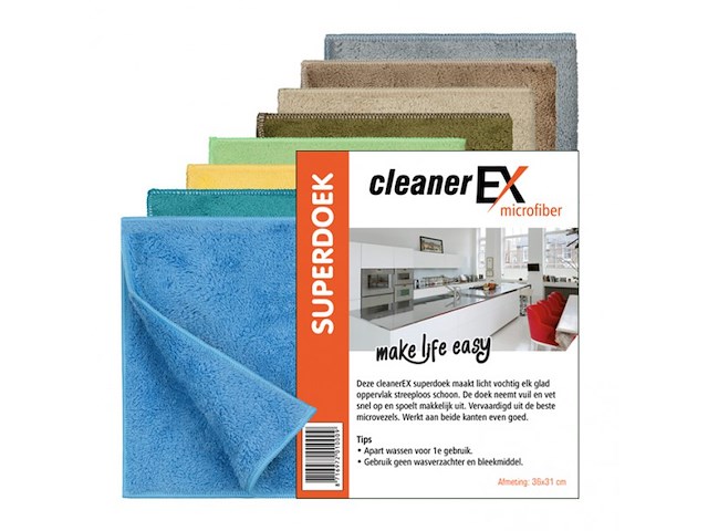 5 x superdoek cleanerex; microfiber - afbeelding 3 van  3
