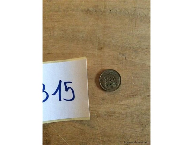 50 centiem frankrijk 1933 - afbeelding 1 van  3