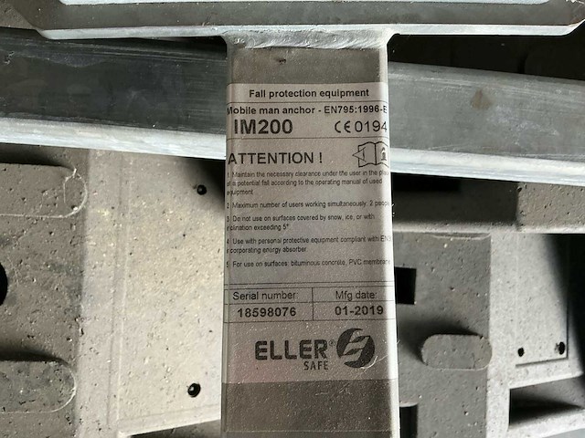 50 leuninghouders betondek en mobiele dakbeveiliging (valbeveiliging) - afbeelding 9 van  13