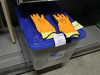 50 paar showa werkhandschoenen oranje maat xl in opbergbox - afbeelding 2 van  2
