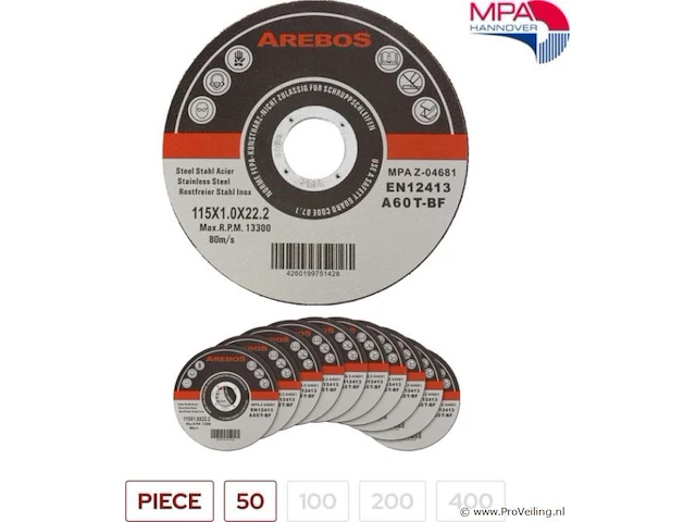 50 slijpschijven 115mm - afbeelding 5 van  5